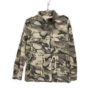 The Nines Utility Jacket Size Small Snap Front Long Sleeve Camouflage Military